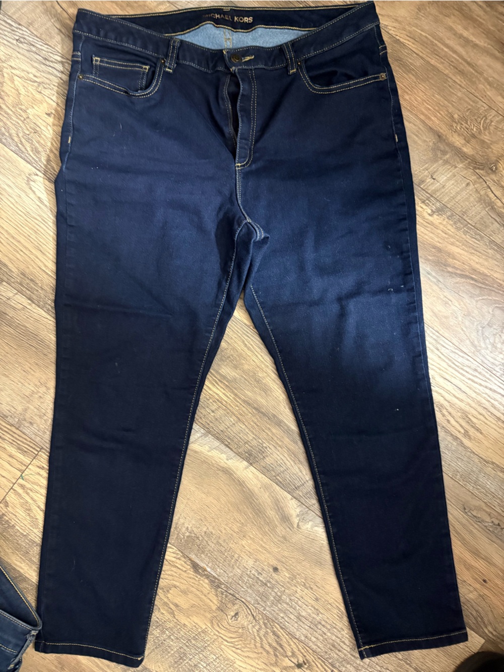 Michael Kors Women's Slim Straight Jeans in Dark Blue and Navy bundle - Picture 5 of 8